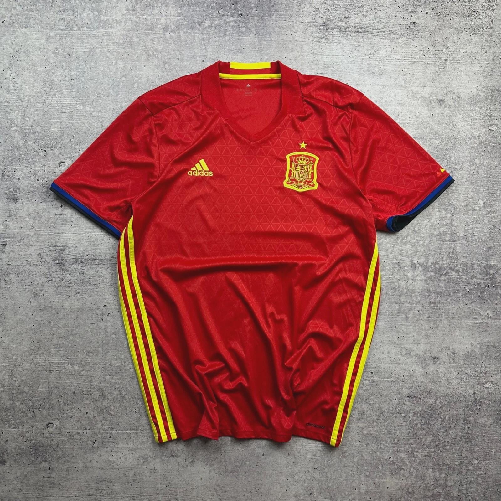 サッカー　スペイン　ユニホーム　ヴィンテージ　古着 Vintage Spain Home Football Shirt Soccer Jersey Adidas Ai4411 Sz