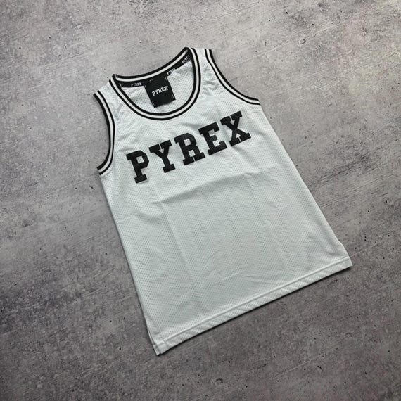 Vintage Pyrex Vision White Basketball Jersey Shirt Been Trill Size 