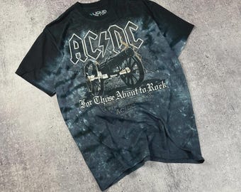 Vintage AC/DC Liquid Blue Band T-Shirt, Made in USA, Size M