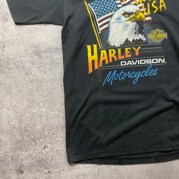 Vtg Harley Davidson Shirt 1986 XL USA Single Stit… - image 5