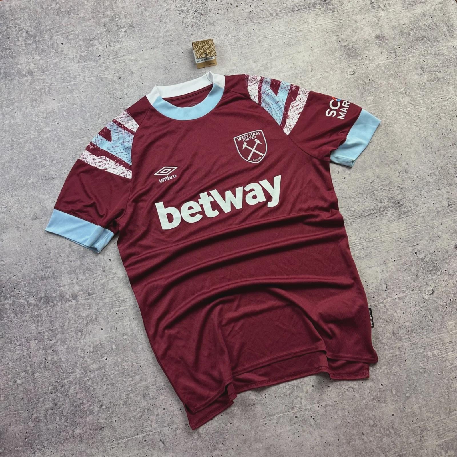 Maillot de foot West Ham United Macron 2010-2011 Home Kit Premier