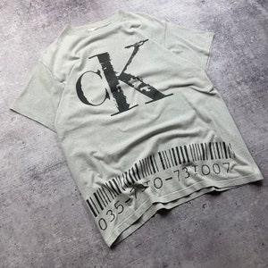 Vintage 90s Vintage Calvin Klein T Shirt Usa Flag - Etsy