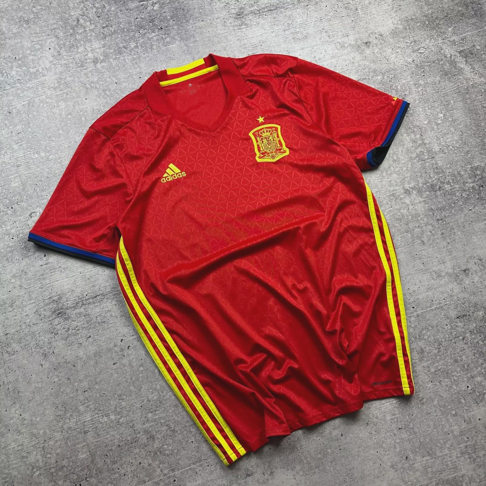 Vintage Spain Home Football Shirt Soccer Jersey Adidas Ai4411 Sz