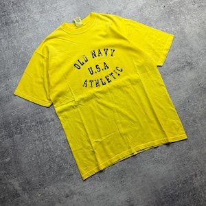 Vintage 90s old navy t shirt USA athletic big center logo size M