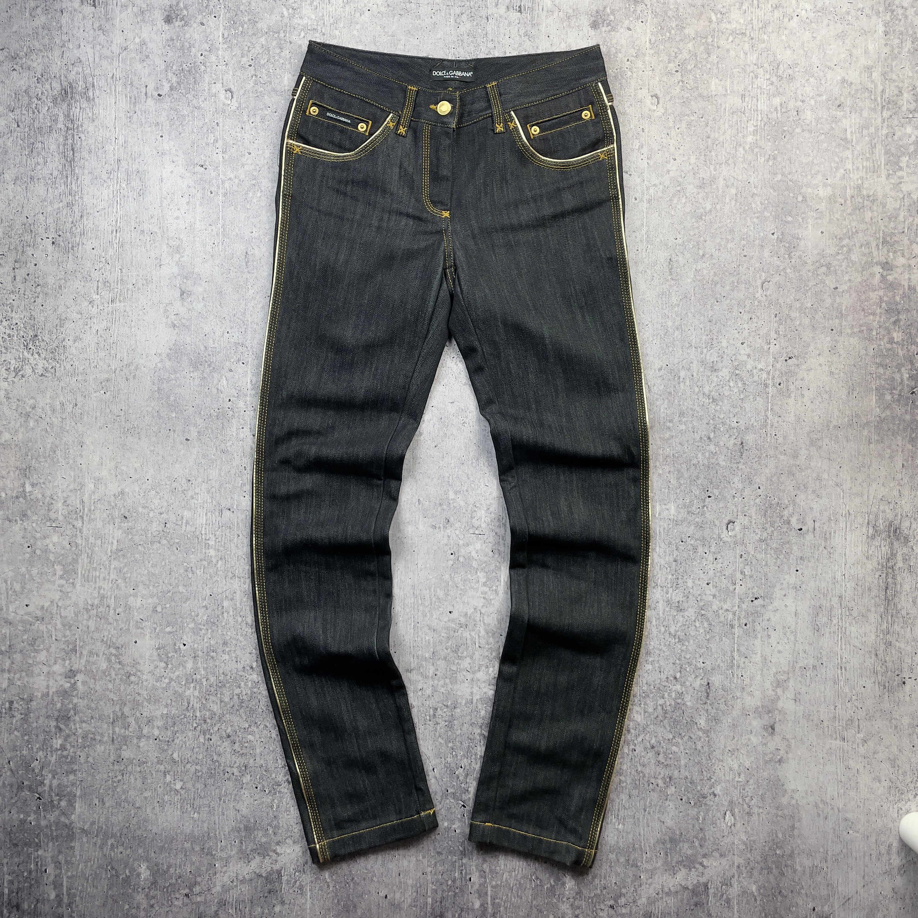 Vintage Dolce and Gabbana Jeans Size 40 Black Womens Lampo Zip - Etsy