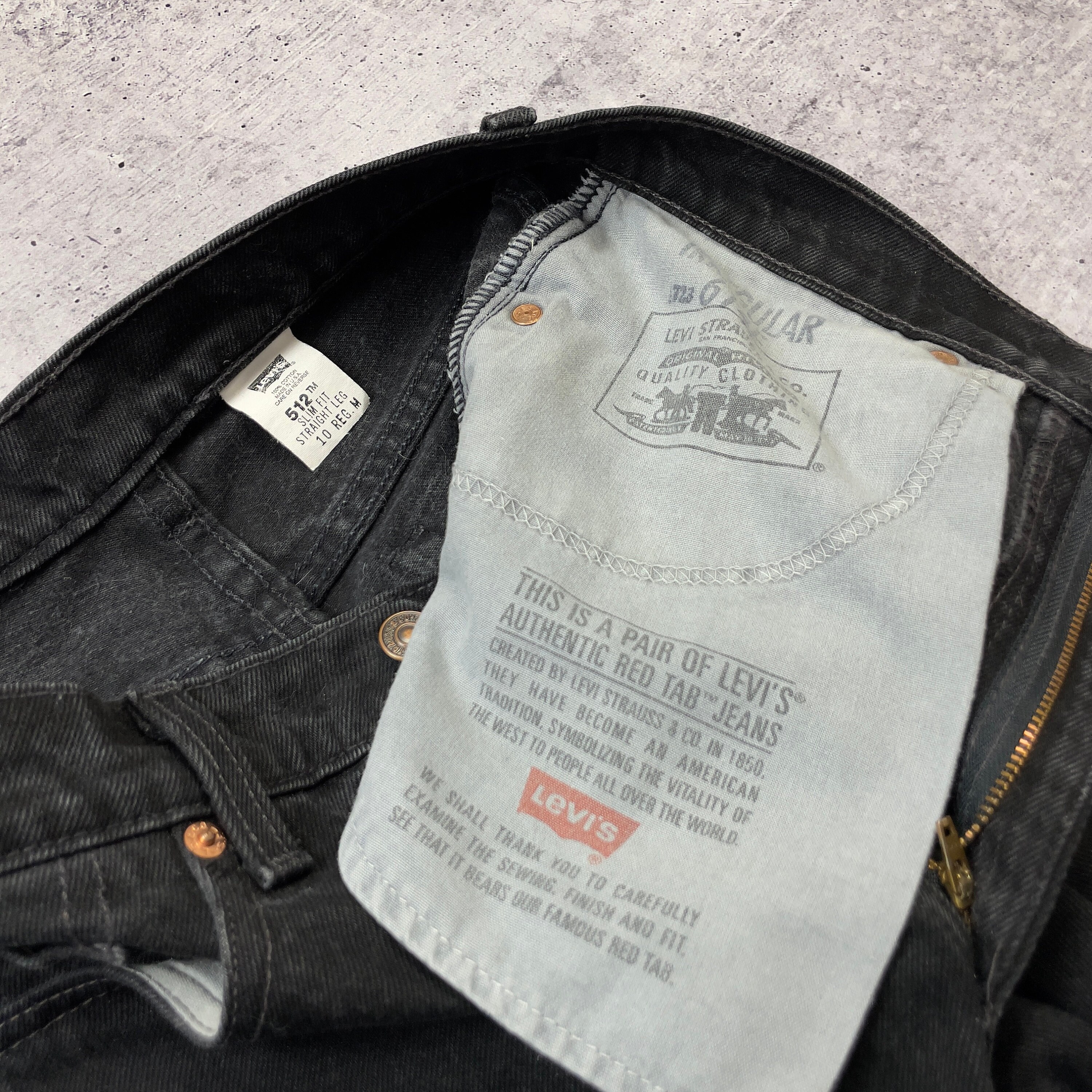 Levis 512 Vintage Denim Jeans Black Sz M Made in USA 90s - Etsy