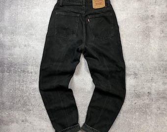 Levis 512 Vintage Denim Jeans Black Sz M Made in USA 90s - Etsy