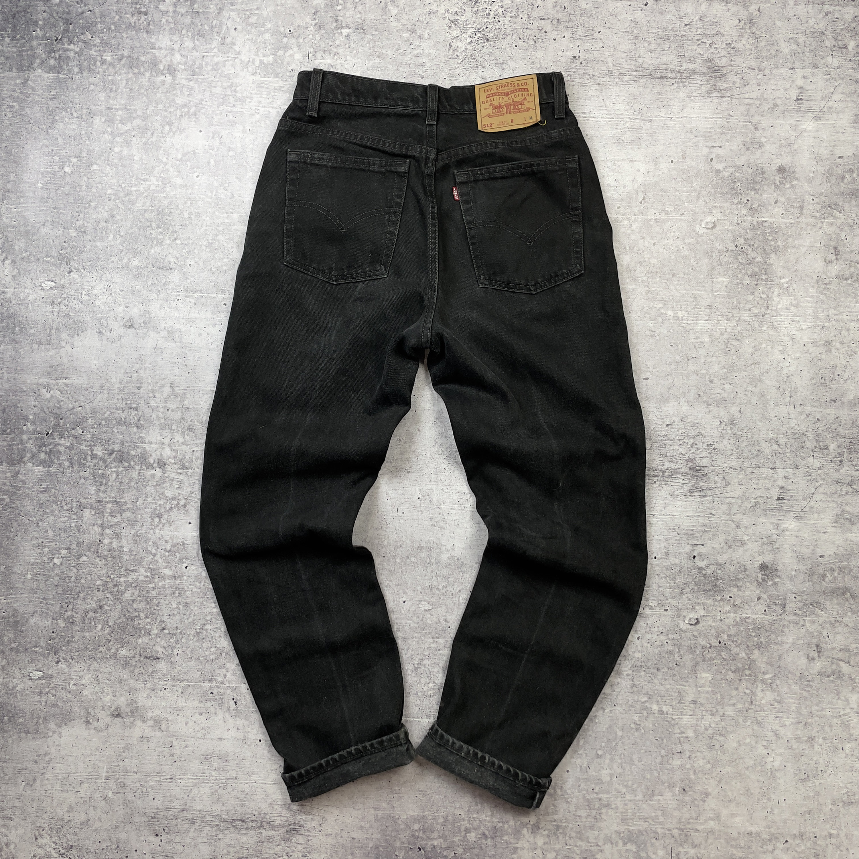 Levis 512 Vintage Denim Jeans Black Sz M Made in USA 90s - Etsy