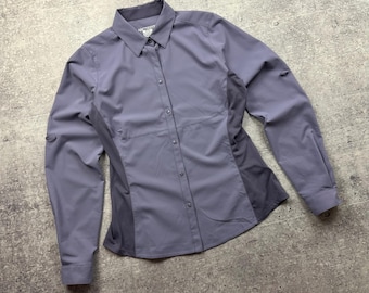 arcteryx womens long sleeve shirt size M purple