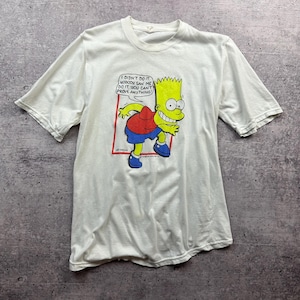 Vintage 90s Bart Simpson 1990 USA Graphic Shirts Distressed