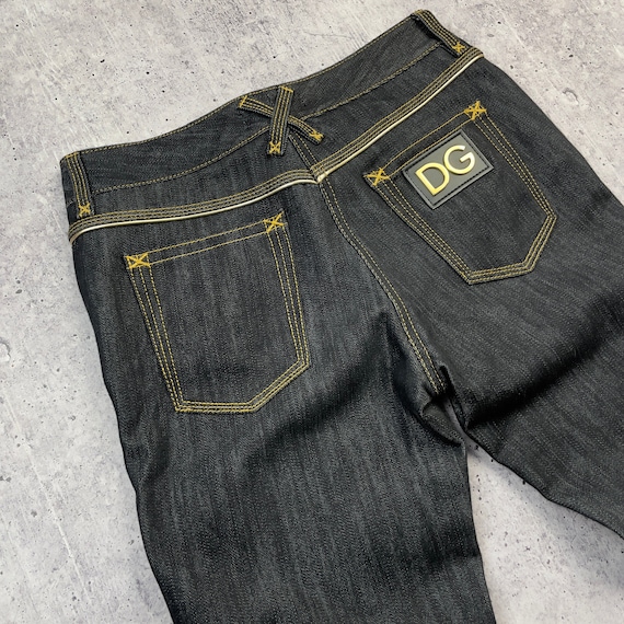 Vintage Dolce and Gabbana Jeans Size 40 Black Womens Lampo Zip - Etsy