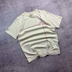 Vintage evisu t shirt size L Ivory color Japanese Brand