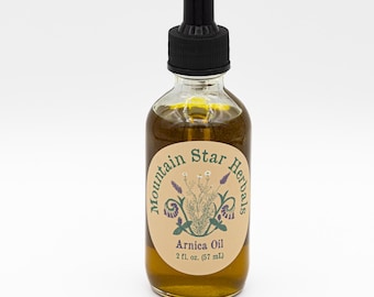 痛み、炎症、不快感を和らげるアルニカオイル、2液量オンス/57 mLまたは5 mL、オーガニック成分、ハーバリスト製、マッサージオイル