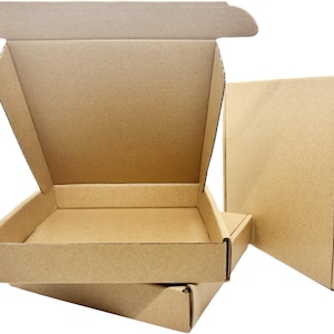 10 pcs Kraft 6 x 4 x 1 Corrugated Cardboard Boxes, iPhone Shipping, Postal Packaging Business Moving Mailing Box Storing or Gift Boxes