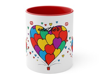 Tasse à café décorative, 11 oz