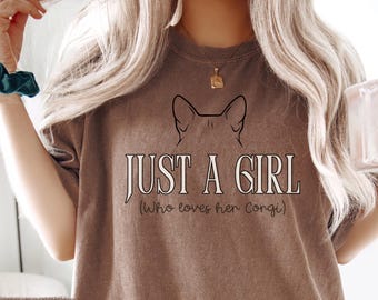 Comfort Colors Corgi Mom Shirt, Vintage Style Dog Mom Tee, Gift for Corgi Lover, Gift for Dog Mom, Pet Owners Gifts