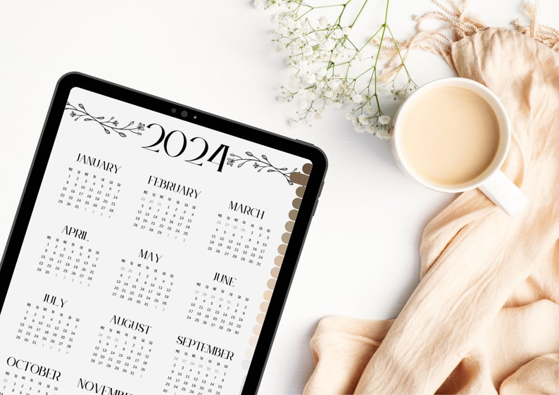 Digital Planner 2024, Goodnotes Planner, With Hyperlinks, Set Goals