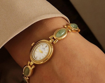 Kasiny Quartz Leather Watch Etsy