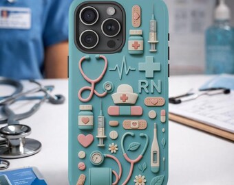 Nurse RN Medical Icons Phone Case