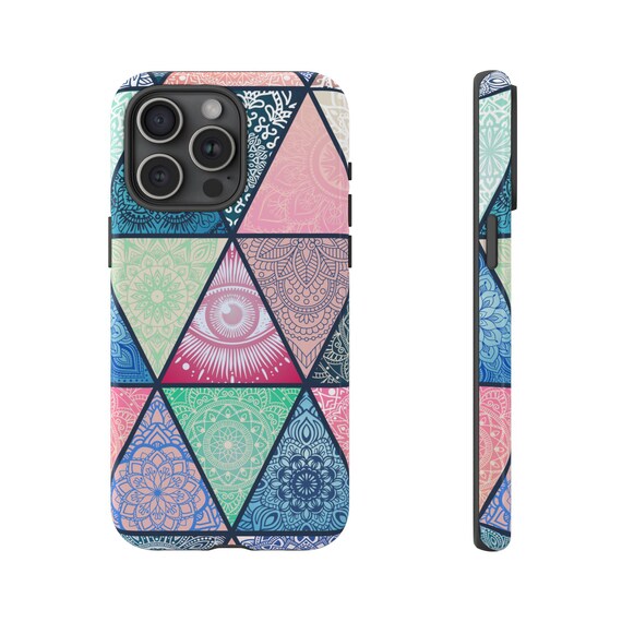 Custodia Per IPhone 6/6S Con Design Geometrico – Portafoglio Con Slot Per Carte, Chiusura Magnetica E Funzione Supporto - 6