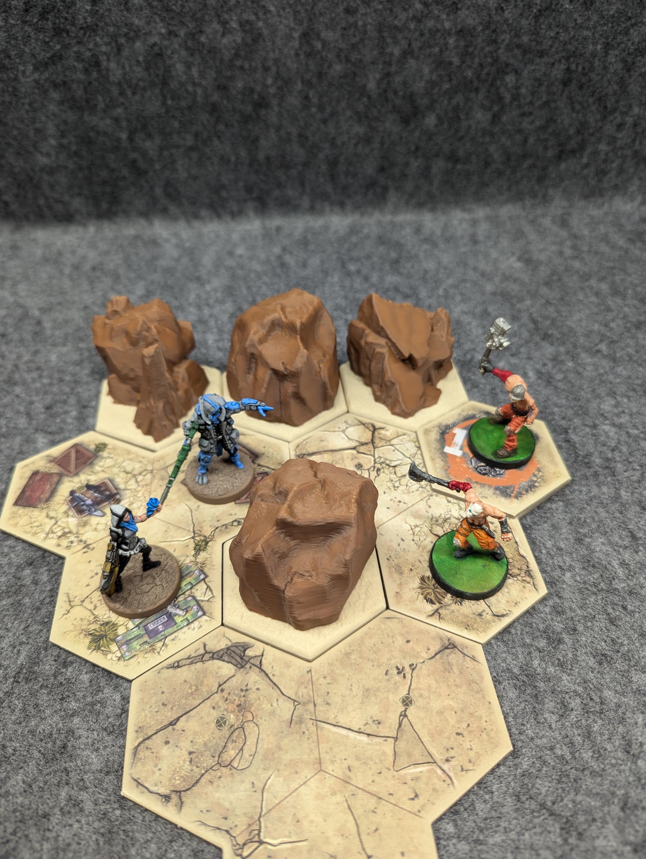Rock / Boulder Line-of-sight Tokens for Tabletop Games (set of 8) - Etsy
