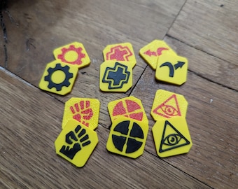 Skill / Ability Tokens (2 of Each) – Tabletop Upgrade Markers