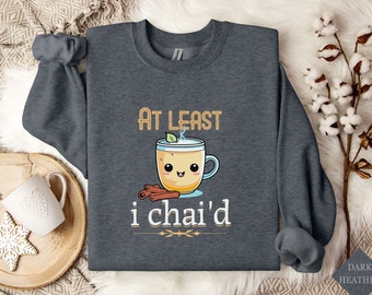 Sudadera adorable para amantes del té, suéter acogedor para la hora del chai.
