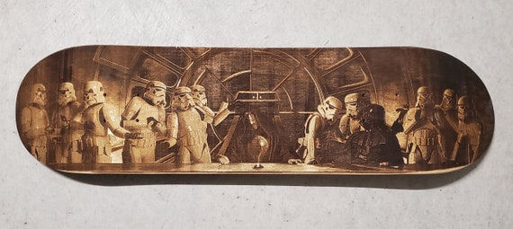 Starwars Last Supper Personalized Laser Engraved Skateboard Deck