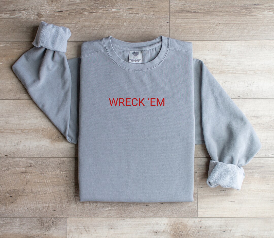 Wreck 'em TTU Gameday Sweatshirt in Comfort Colors - Etsy