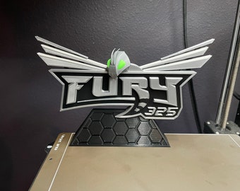 Fury 325 Roller Coaster Eingangsschild inspiriertes Fan Art Schreibtischmodell