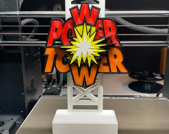 Power Tower Ride Fan Art Desk Model