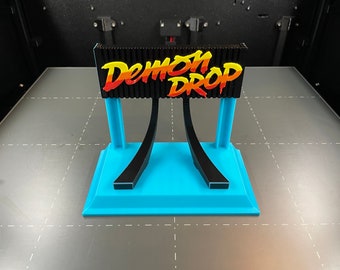 Demon Drop Ride Sign Inspired Fan Art Desk Model