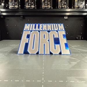 Millennium Force Entrance Sign Art Desk Model