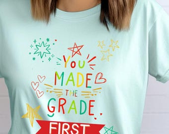 Comfort Colors First Grade Teacher Shirt, Back to School Shirt, 1st Grade Teacher T-shirt, First Day of School Shirt, First Grade Team Tee