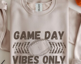Game Day Crewneck Sweatshirt, Football Tailgating Events, Game Day Gatherings, Football Season, Game Day Vibes Only Retro Sweater