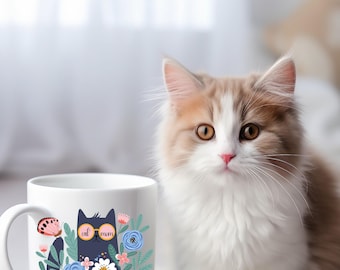 Mothers Day Gift for Cat Lovers Mom Hobby Cat Mom Coffee Mug Coffee Mug Gifts Mug for Cat Mom Tea Cup Crazy Cat Lady Mug Coffee Mugs Ceramic