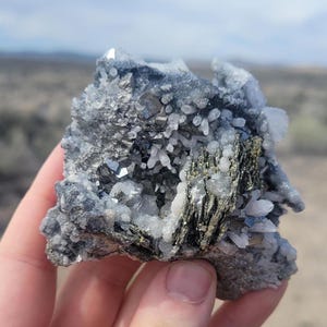 Stunning Pyrrhotite with Boulangerite, Arsenopyrite and Calcite Specimen - Natural Mineral Specimen from Trepca Mine, Kosovo
