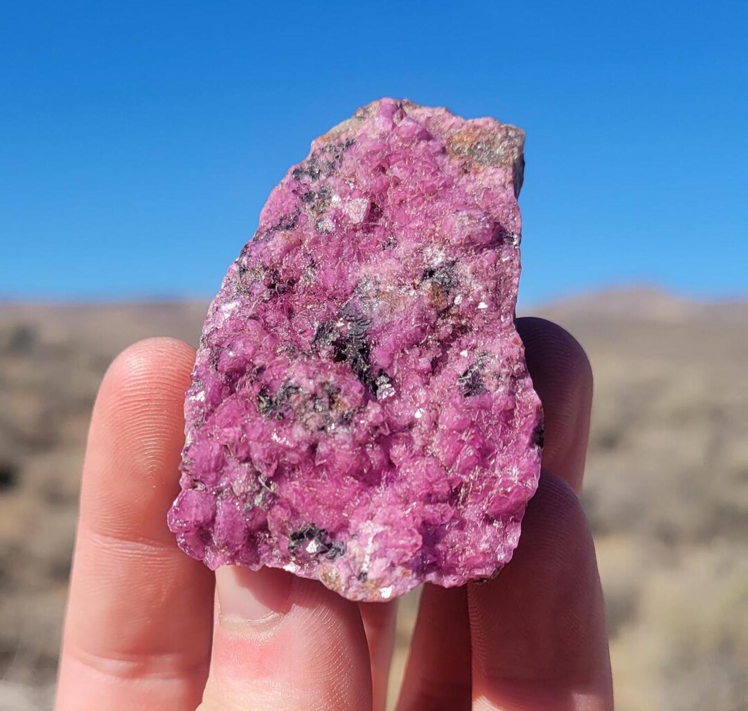 Shiny Pink Cobaltoan Calcite Crystal – Congo Rhombohedral Mineral ...