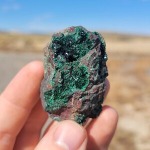 Rare Crystalline Malachite from Morocco Africa - Natural Raw Malachite Specimen - Large Crystals