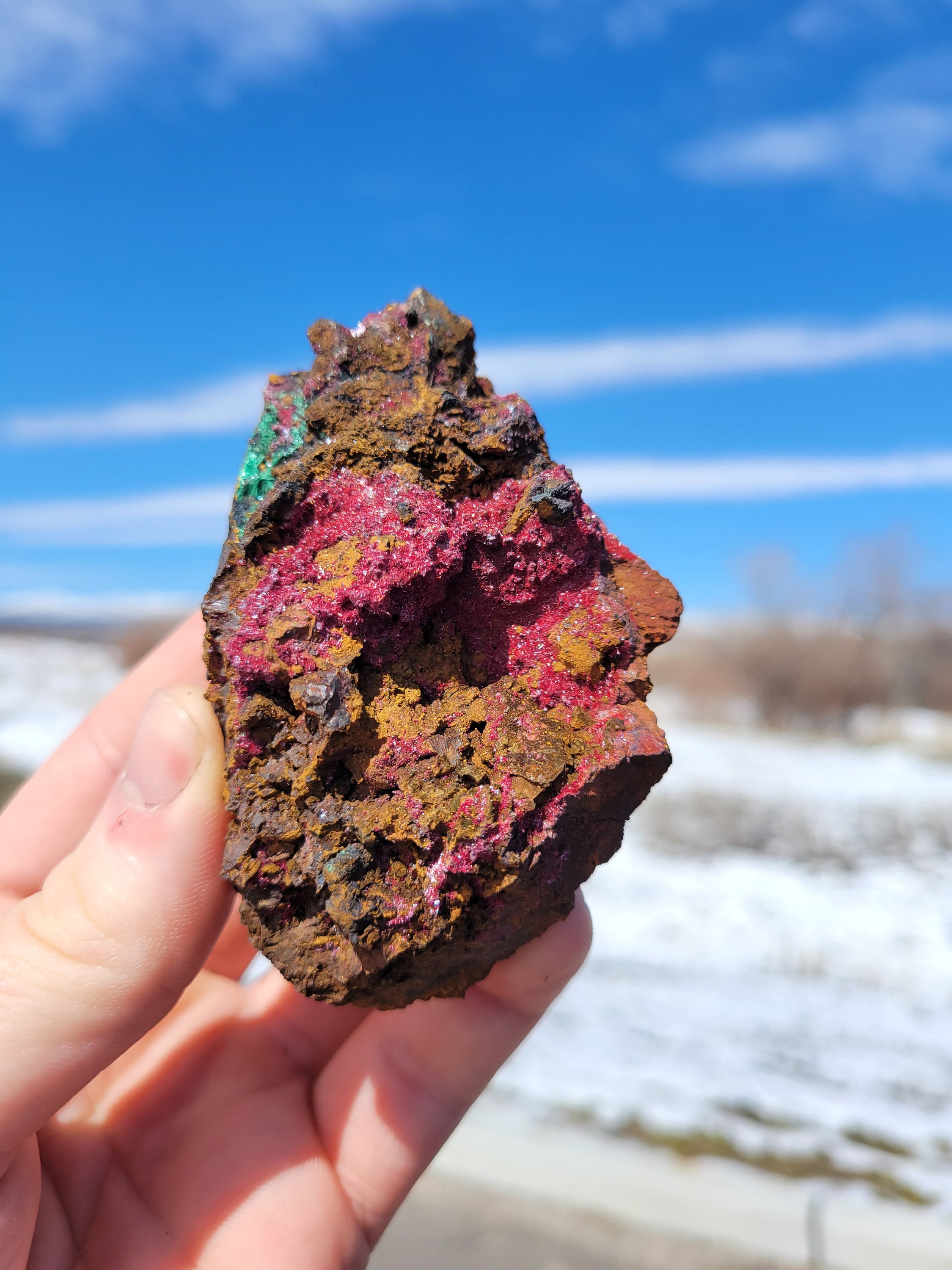 Chalcotrichite: Red Acicular Crystals With Malachite From China - Etsy