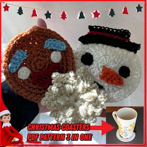 Christmas Coasters Bundle - Crochet PDF pattern