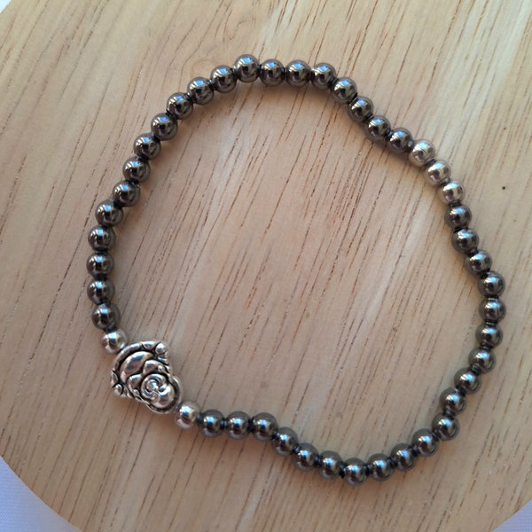 Armband aus Metallperlen mit Buddha Anhänger unisex