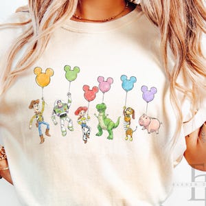 Comfort Colors Disney Toy Story Balloons Shirt,Toy Story Disney Family Tee,Disney World Toy Story Tee,  Toy Story Characters Tee,Disney Gift