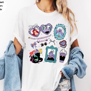Coquette Bow Disney The Little Mermaid Princess Ariel Shirt, Disney Princess Shirt, Poor unfortunate soul shirt, Princess Matching Shirt,