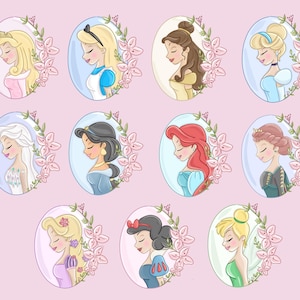 Comfort Colors Disney Princess Shirt, Disneyworld Shirt, Ariel Aurora Elsa Snow White Jasmine Belle Rapunzel Anna Alice ,Cinderella Shirt, image 9