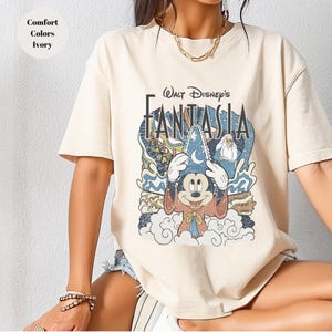Walt Disney Fantasia Shirt,Disney Mickey Wizard Shirt,Mickey Mouse Shirt, Comfort Colors Tee,Vintage wizard shirt,Disney Family Vacation Tee