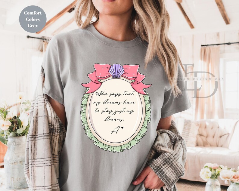 Comfort Colors Disney Princess Shirt, Disneyworld Shirt, Ariel Aurora Elsa Snow White Jasmine Belle Rapunzel Anna Alice ,Cinderella Shirt, image 10