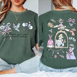 Comfort Colors Disney Coquette Bow Cinderella Shirt,Princess Shirt,Disney Girl Trip Shirt,Walt Disney World Shirt,Disneyland Vacation Shirt image 7