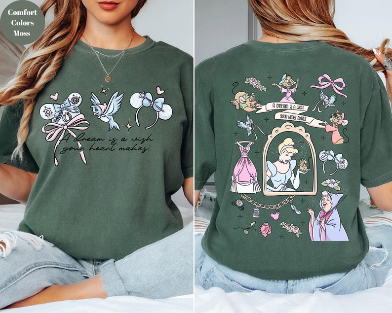 Comfort Colors Disney Coquette Bow Cinderella Shirt,Princess Shirt,Disney Girl Trip Shirt,Walt Disney World Shirt,Disneyland Vacation Shirt image 7