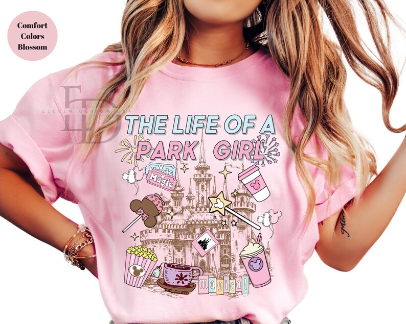 The Life Of A Park Girl Disney Castle Shirt, Retro Pastel Best Day Ever Tee, Disney World Shirt,Disneyland Magic Shirt,Magical Castle 2026 image 2